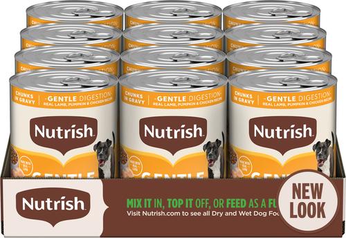 Comida húmeda para perros Whole Health Blend Chunks in Gravy, paquete variado, lata de 13 oz, 12 unidades