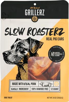 Smoked Pig Ears Dog Treats, 12 count
