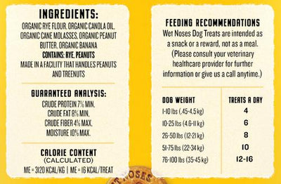 Peanut Butter & Banana Flavored Crunchy Dog Treats, 5-lb box