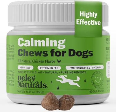 Advanced Chicken Flavor Calming Chew Supplement for Dogs, 6.35-oz canister, 60 count