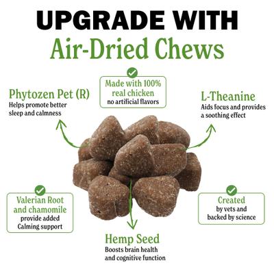 Advanced Chicken Flavor Calming Chew Supplement for Dogs, 6.35-oz canister, 60 count