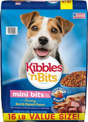 Mini Bits Savory Beef & Chicken Flavors Small Breed Dry Dog Food, 3.5-lb bag
