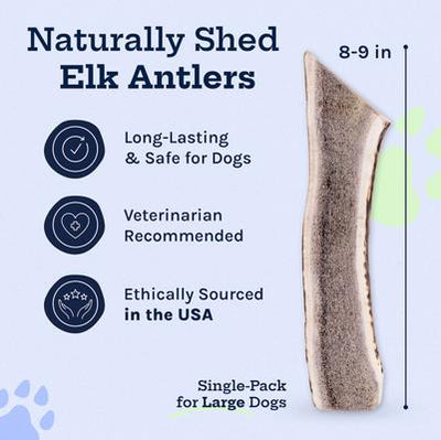 Elk Antler Split Dog Treat, Large