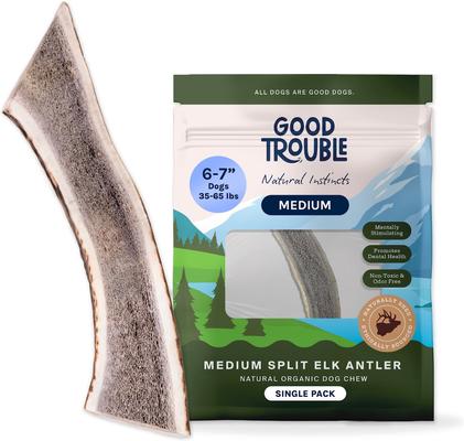 Elk Antler Split Dog Treat, Medium