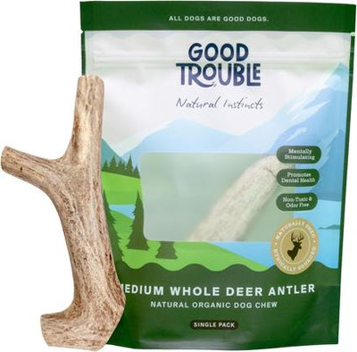 Deer Antler Whole Dog Treat, Medium