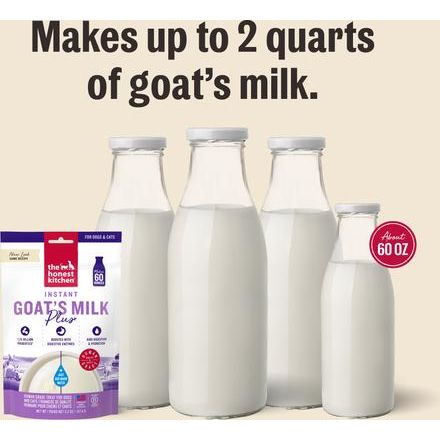 Instant Goat's Milk Daily Boosters, grado Humano con Probióticos para Perros y Gatos. 147 gr.