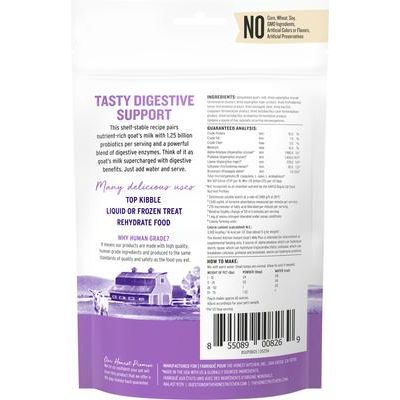 Instant Goat's Milk Daily Boosters, grado Humano con Probióticos para Perros y Gatos. 147 gr.