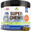 Super Chews with Probiotics, Lysine, Salmon Oil & Catnip Soft Chews Cat Supplement, 120 count