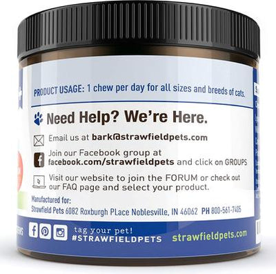 Super Chews with Probiotics, Lysine, Salmon Oil & Catnip Soft Chews Cat Supplement, 120 count