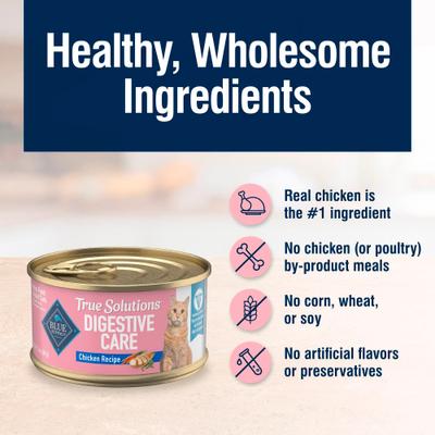 True Solutions Digestive Care Formula Wet Cat Food, 3-oz can, case of 4