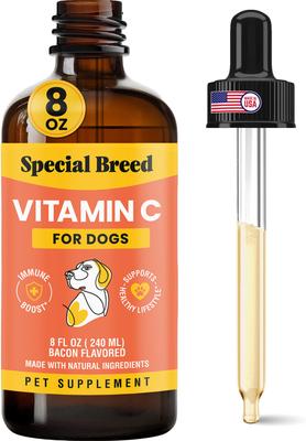 Vitamin C Bacon Flavored Liquid Immune Supplement for Dogs, 8-fl oz bottle