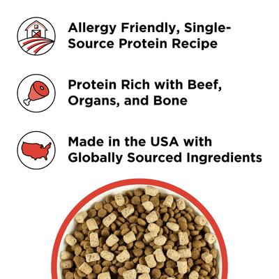 Liberty Beef Recipe Freeze-Dried Dog Topper & Treat, 4.5-oz bag