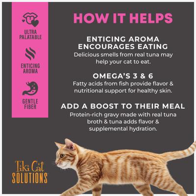 Solutions Fussy Tuna Recipe in Broth Wet Cat Food Topper, 1.5-oz pouch, case of 12