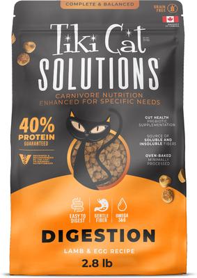 Solutions Digestion Lamb & Egg Grain-Free Dry Cat Food, 2.8-lb bag