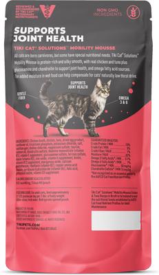 Solutions Mousse Mobility Grain-Free Wet Cat Food, 2.4-oz pouch, case of 12