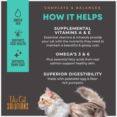 Solutions Function Formula Skin & Coat Salmon Recipe in Broth Wet Cat Food, 2.4-oz, case of 12