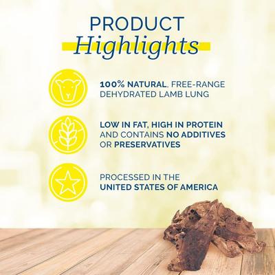 Lamb Crunchys Dog Treats, 3-oz bag