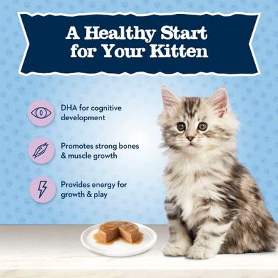 Baby Blue Healthy Growth Formula Natural Chicken Recipe Kitten Wet Food, 3-oz can, case of 24