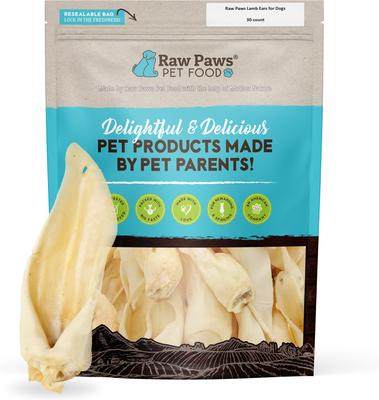 Lamb Ears Natural Dog Chew Treats, 30 count