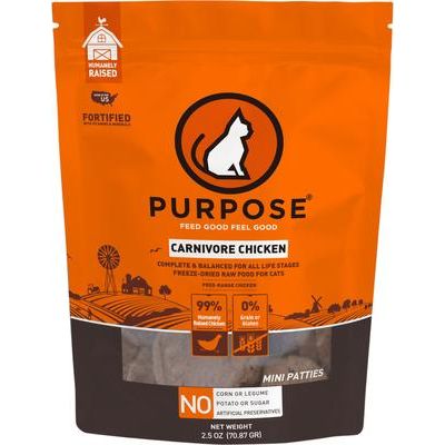 Comida cruda liofilizada para gatos Carnivore Rabbit Patties, bolsa de 355 g