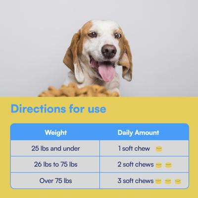 Longevity & Anti-Aging Peanut Butter & Chicken Flavored Soft Chews Supplement for Dogs, 90 count