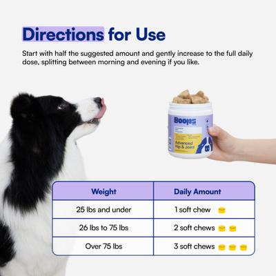 Advanced Hip & Joint Chicken Flavored Soft Chews Vitamins for Dogs, 90 count
