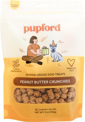 Galletas Crujientes de Mantequilla de Cacahuete de Grado Humano para Perros Adultos, Bolsa de 8 oz