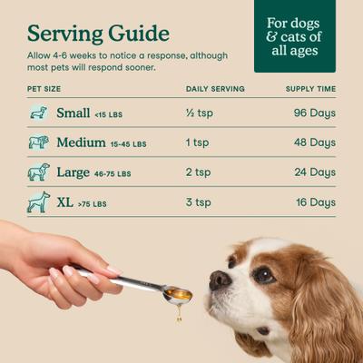 Algae Oil Vegan Omega-3s Supplement for Dogs & Cats, 8-fl oz bottle