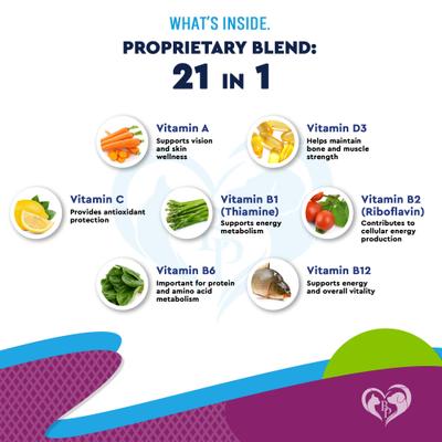 21-in-1 Multivitamin Liquid with Glucosamine & Cranberry for Overall Wellness Support in Dogs & Cats, 60 mL