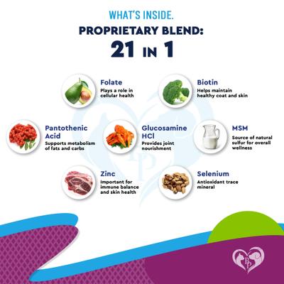 21-in-1 Multivitamin Liquid with Glucosamine & Cranberry for Overall Wellness Support in Dogs & Cats, 60 mL