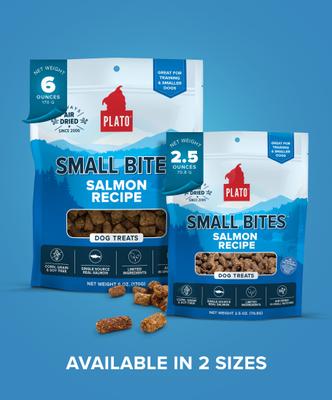 Small Bites Salmon Grain-Free Dog Treats, 6-oz bag