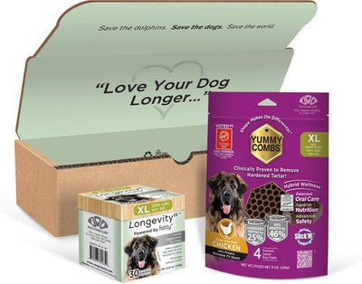 & Yummy Combs Mini-Pack Bundle Cheese Flavored Powder Supplement for X-Large Dogs, 4.23-oz bag