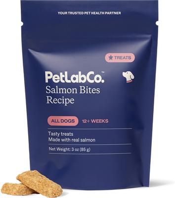 Salmon Bites Dog Treats, 3-oz bag