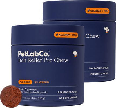 Itch Relief Pro Pork Flavor Dog Supplement, 30 Count, 30 count, bundle of 2