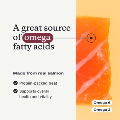 Salmon Bites Dog Treats, 3-oz bag