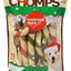 4.5-inch Real Mint Flavored Candy Cane Shaped Hard Chew Dog Treats, 12 count