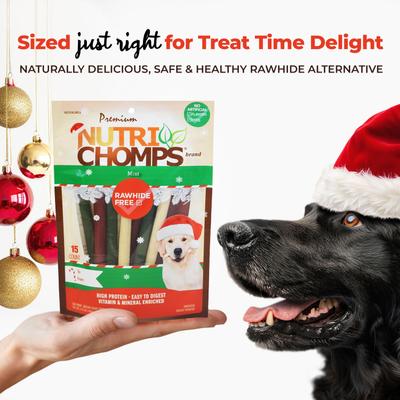 5-inch Real Mint Flavored Sticks Hard Chew Dog Treats, 15 count