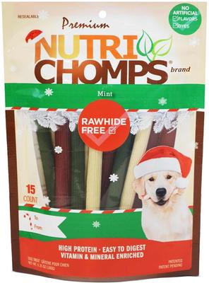 5-inch Real Mint Flavored Sticks Hard Chew Dog Treats, 15 count