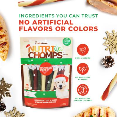 5-inch Real Mint Flavored Sticks Hard Chew Dog Treats, 15 count