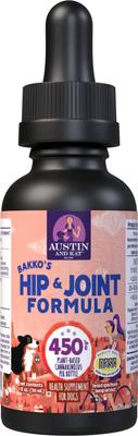 Bakko's Hip & Joint 450mg Broad Spectrum Hemp Oil Liquid Supplement for Dogs, 1-fl oz bottle