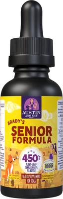 Brady's Aging Senior 450mg Broad Spectrum Hemp Oil Liquid Supplement for Dogs, 1-fl oz bottle