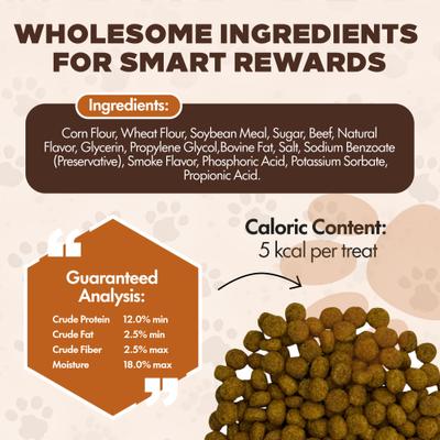 Chewka Real Meat Bacon Flavor Training Bites Dog Treats, 10-oz bag