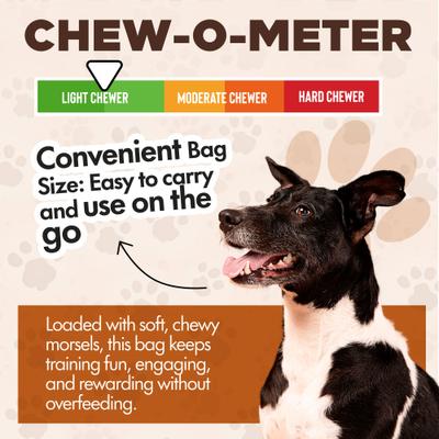 Chewka Real Meat Peanut Butter Flavor Training Bites Dog Treats, 10-oz bag