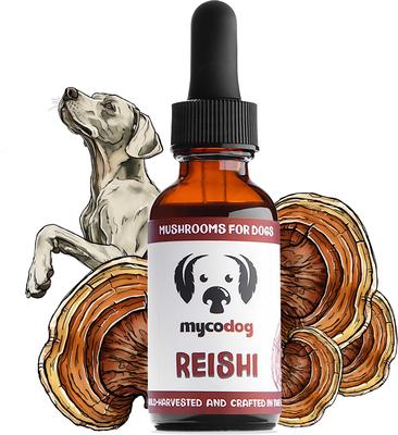 Reishi Mushroom Extract Longevity + Calming Liquid Supplement for Dogs, 1-fl oz bottle