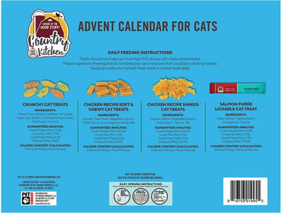 Holiday Dual Bites Advent Calendar Crunchy Cat Treats, 4.3-oz box