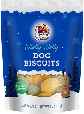 Holiday Biscuit Dog Treats, 6-oz bag