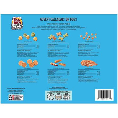 Calendario de Adviento Holiday Dual Bites Crunchy Dog Treats, caja de 6.7 oz