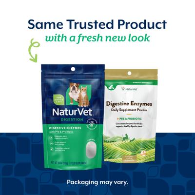 Digestive Enzymes Powder Supplement for Dogs & Cats, 10-oz bag