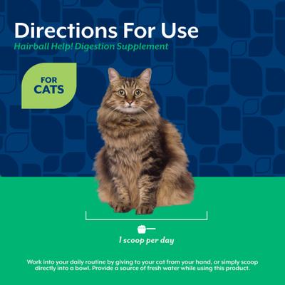 Hairball Help! Scoopable Tiny Bites Salmon Flavored Supplement for Cats, 5.5-oz bag