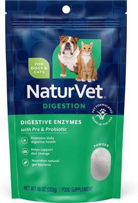 Digestive Enzymes Powder Supplement for Dogs & Cats, 10-oz bag